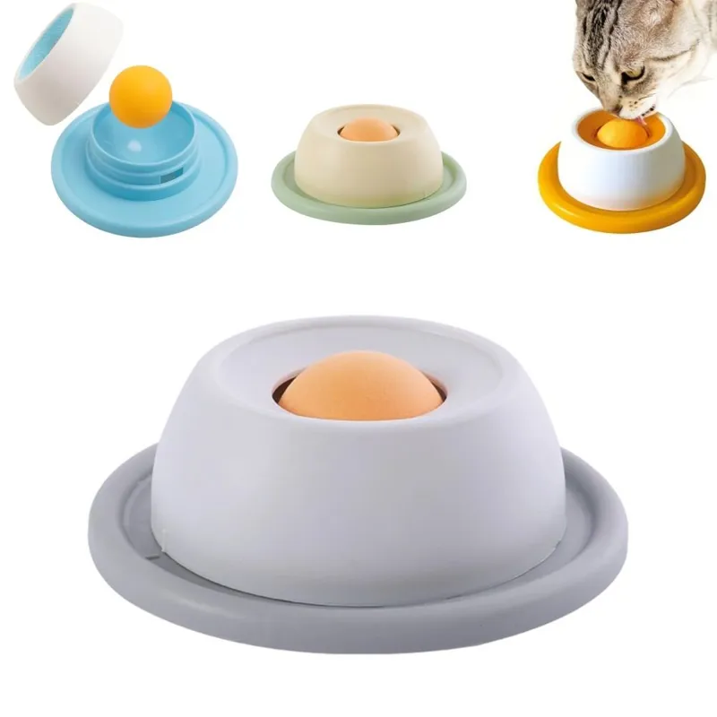 LickJoy Bowl components with the center dome lifted off the base for hand-washing